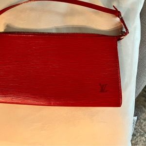 Rarely used red Louis Vuitton
